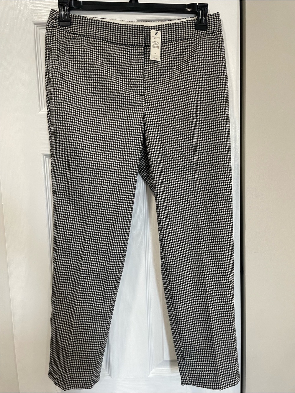 NWT Talbots Black and White Houndstooth Dress Pants | 6P